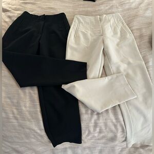 Zara high-rise slim trousers